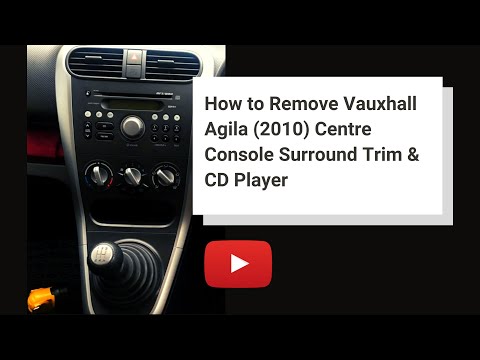 How to Remove Vauxhall Agila (2010) Centre Console Surround Trim & CD Player