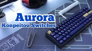 Ikki68 Aurora | Konpeitou Linear Switches | 4 Corners gaskets only | All foam