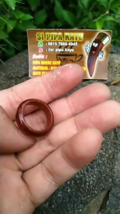 Cincin Kayu Stigi Size 7 || Si Pipa Kayu