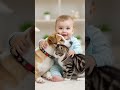 cute baby play with dog and cat #funny #fry #animals #cute #shorts #sabcribe #viral
