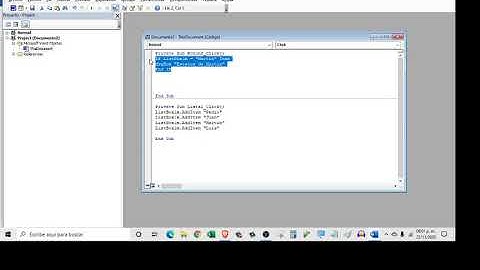 Crear un listBox de ActiveX en Word, utilizando macros y ajustándolo con condicionales