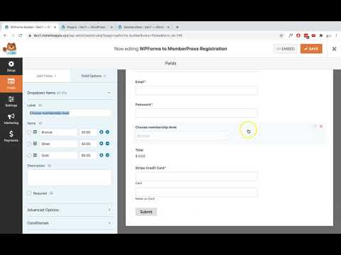 Using WPForms to