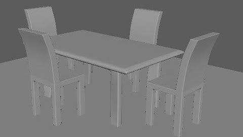 Table and Chair Modeling In Maya For Beginners