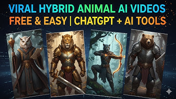 Viral Hybrid Animal AI Videos | FREE AI Tools (Step-by-Step) | Tutorial 2025