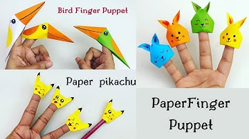 How To Make Paper Finger puppet Box For Kids / Nursery Craft Ideas / Paper Craft Easy / KIDS crafts