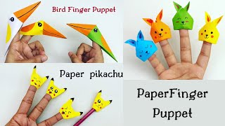 How To Make Paper Finger Puppet Box For Kids Nursery Craft Ideas Paper Craft Easy Kids Crafts