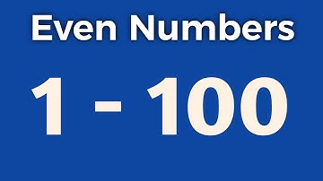 Even Numbers 1 to 100 | List of Even Numbers from 1 to 100