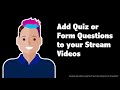 Townesys tips 10  add quiz or knowledge check questions to your streams