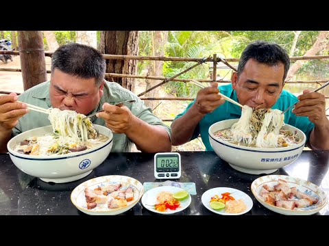 Video Cuộc Thi Ăn 9Ký 400g Bún Nước Lèo Heo.Quay Giòn Rụm,... - youtube