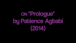 On Patience Agbabi's "Prologue" (1/3) | Patricia May B. Jurilla