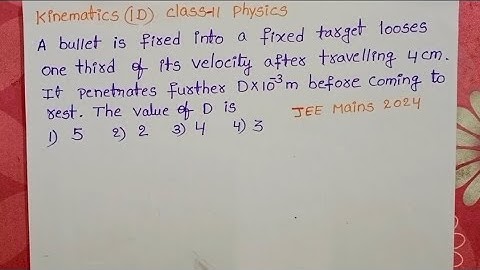 A bullet is fired into a fixed target losses one third of its velocity after travelling 4cm.It pene
