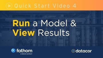 Fathom Quick Start Video 4: Run a Model and View Results