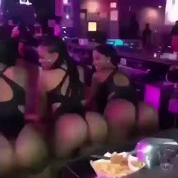 Strippers in Strip Club Big Booty Twerk In Group