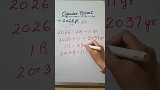 “Repeated Calendar = Exam Booster Trick 🚀📅”