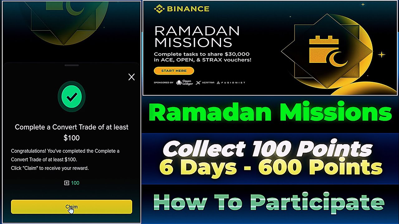 Binance Ramadan Missions || Complete Simple Tasks & Earn Crypto Reward | How To Participate 