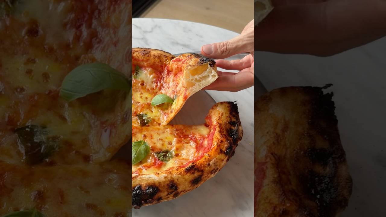 4-hour pizza dough! What do you think? Recipe video coming soon! 😋 