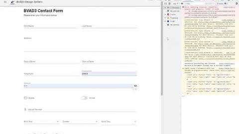 BANanoVuetifyAD3 New Form Builder Trapping Events - Powered by BANano + Vuetify + B4x