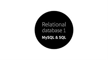 Relational Database1-MySQL 1.수업소개