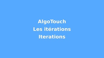 AlgoTouch tutorial: iterations
