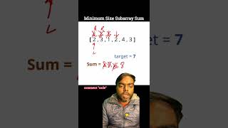 Minimum Size Subarray Sum | Leetcode 209