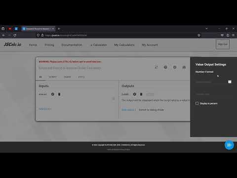 JSCalc Round to Nearest Dollar Calculator Demo - How To Create Custom Calculator