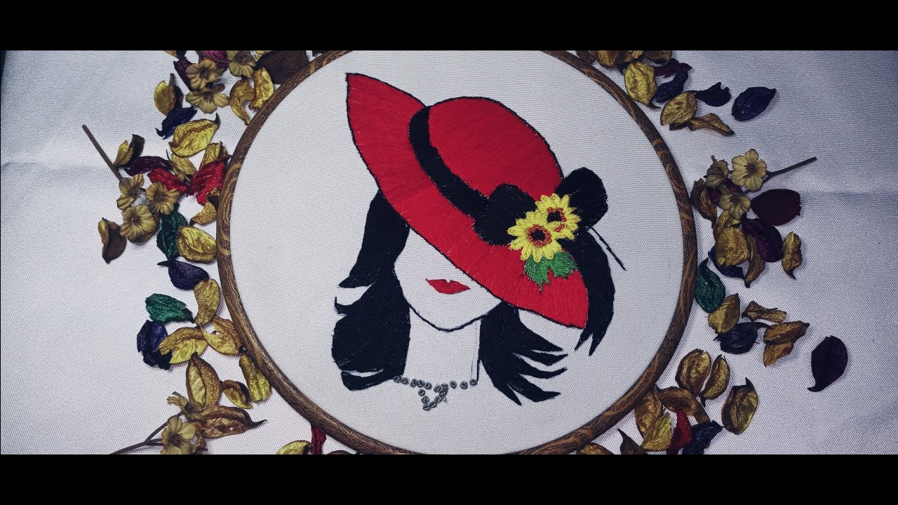 Simple stitch embroidery for beginners//تطريزغرزة بسيطة للمبتدئين @letsexplore2125 @r.embroideryart