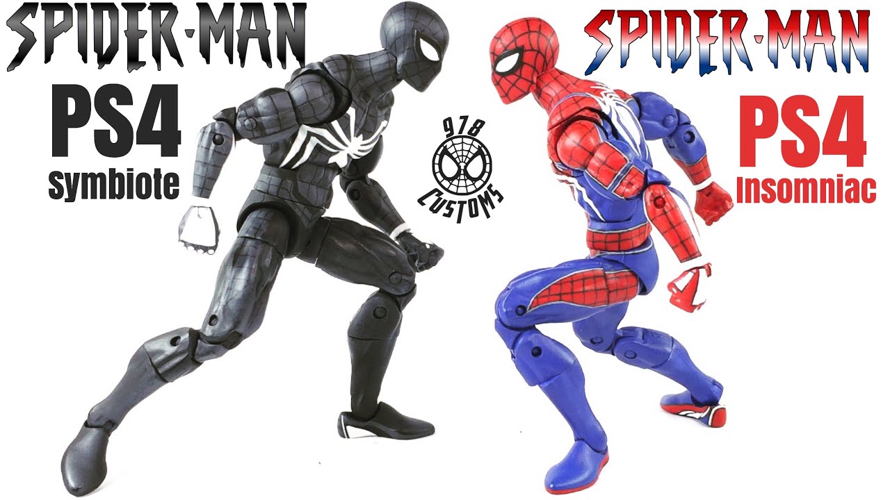 symbiote spider man figure