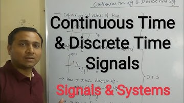 Continuous Time Signal & Discrete Time Signal l Signals & Systems l Electronics l Diploma l Engg