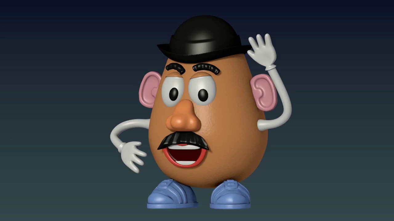 pixar, disney, mr potato head, blender, 3d, cgi, animation, animazione, tur...