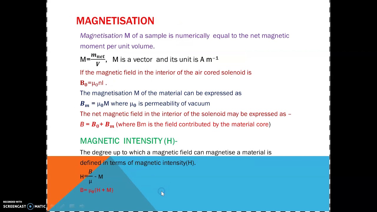 Lecture-5(Ch-5 Matter and Magnetism_XII Physics) 