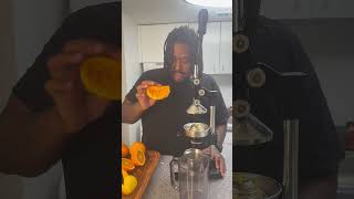Fruit juice only day 2. Had to get me a manual juicer #orange #fruitjuice #manualjuicer