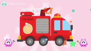 Fire Truck Puzzle for Children || Candybots Car and Truck || Build and Play screenshot 3