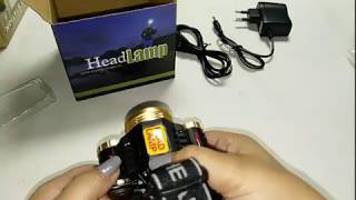Luz Frontal 6000 Lumens Recargable Impermeable