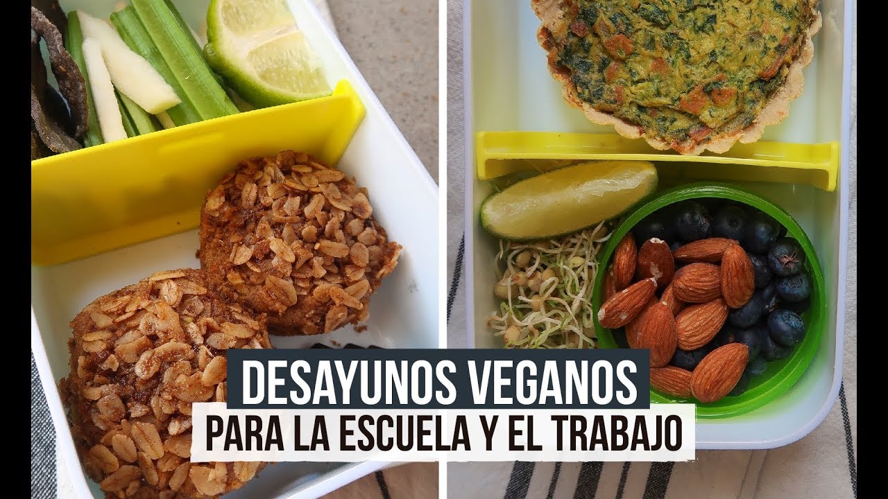 DESAYUNOS/ LUNCHES VEGANOS PARA LA ESCUELA O TRABAJO 🌱