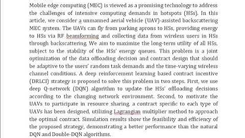 DRL Based Contract Incentive for Wireless Powered and UAV Assisted Backscattering MEC System
