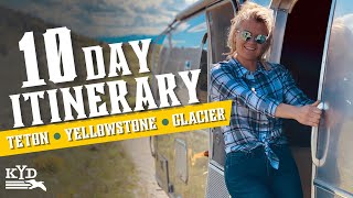 10 Day Unforgettable RV Trip in the Tetons, Yellowstone & Glacier