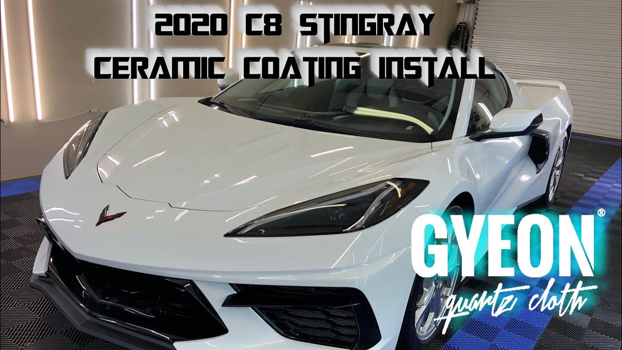2020 corvette c8 stingray ceramic coating by emerald coast pro plus detailing & GYEON ceramic