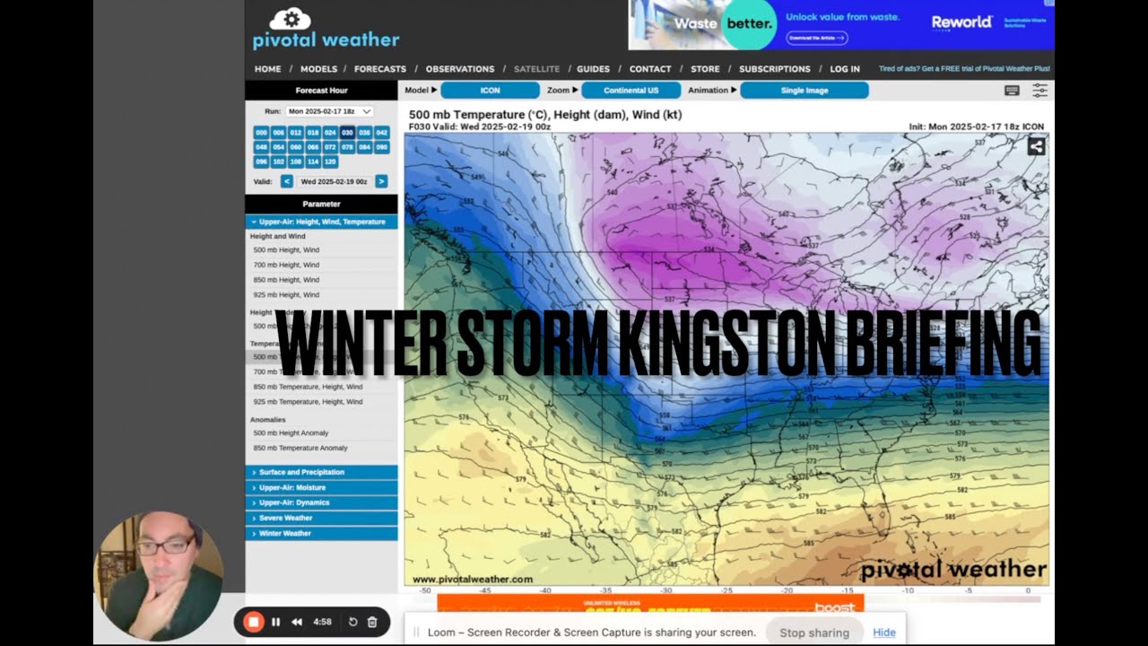 Flash Weather // Winter Storm Kingston Briefing (February 17, 2025 ...
