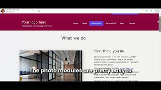Editing a photo module on a Beaver Builder site