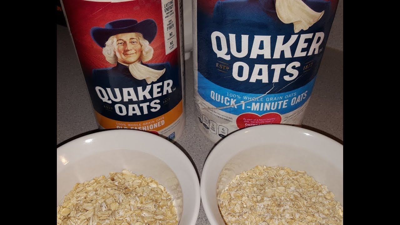 Quick Oats Vs Old Fashioned Compare Quaker Oneminute By Kim