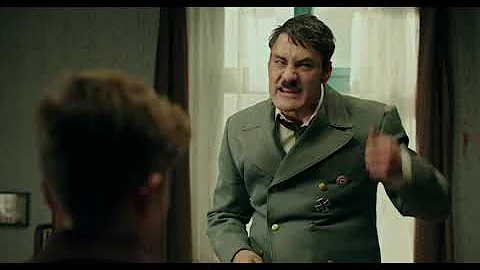 Jojo Rabbit (2019) f**k off Hitler scene