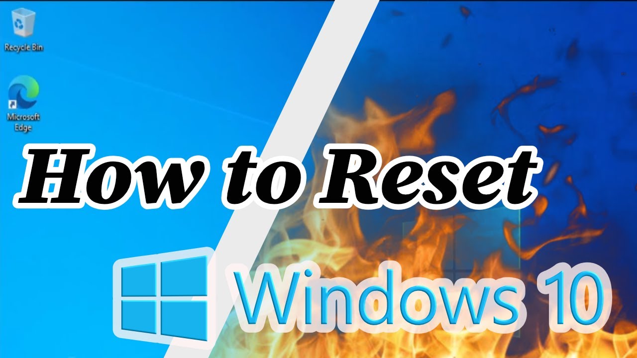 How to factory reset your windows 10 computer - YouTube