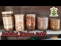 Amazing bamboo craft bamboo cupsglassesbeer mug making process