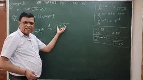 Class 12 rbse solutions Chapter 7 example 6 / differential