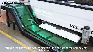 Fiber Laser Cutting Machine With Waste Conveyor System