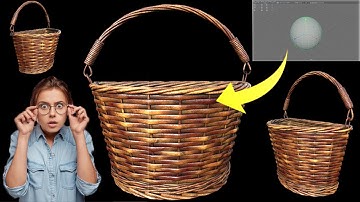 Flower Wicker Basket | 3d animation short video | demo reel