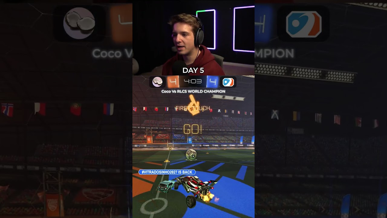 Day 5 of 1v1'ing an RLCS 1v1 WORLD CHAMPION Until I Win
