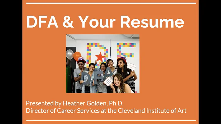 Resume Best Practices with Heather Golden