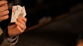 How to Do the Basic 3-Card Monte Trick | Table Magic Tricks screenshot 1