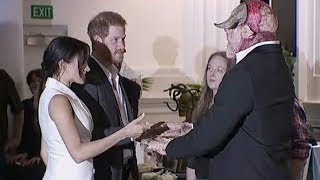 Prince Harry, Meghan Markle meet orcs in Wellington, New Zealand | Newshub